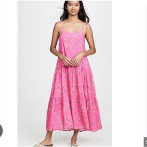 Kos Resort Floral Midi Dress Size XS EUC